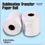 Quaff Sublimation Paper 100gsm 100 Meters Roll 8.2 Inches
