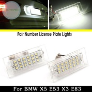 2pcs Error Free LED License Plate Light Lamp For BMW X5 E53 X3 E83 03-09