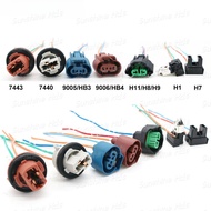 car led socket T20 7440 w21w 7443 w21/5w H11 H8 H9 9006 HB4 9005 Hb3 LED Female adapter connector Fo