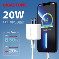 Gigastone 20W PD3.0/QC3.0 Dual Hole Fast Charger-White