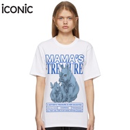 iCONiC BLUE Rhino’s Family The Movie T-SHIRT #5563 เสื้อยืด พิมพ์ลาย แรด แม่ลูก เสื้อยืด เสื้อแฟชั่น