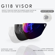 (VISOR) For XDot G118/SGV Cruiser 2/KH Cruiser/LTD VTEC Kids /Visor Smoke /Rainbow Kid