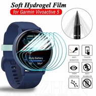 Soft Curved Transparent Screen Protector / Anti-Scratch 9D Full Coverage Hydrogel Film for Garmin Vivoactive 5 / Not Glass SmartWatch Accessories