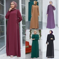 M199#Muslim Middle East Skirt Abaya Robe Hot Drilling Stitching Girdle Dress ZXW7