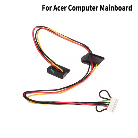 6Pin To 2-Port HDD SATA Power Socket Cable Conector For Acer Computer Mainboard Nitro N50-610 Disco 