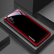 TEMU เคสโทรศัพท์กระจกนิรภัยสำหรับ for samsung Note 10+ ที่ออกแบบมาให้มีลวดลายมืออาชีพ, มีฝาครอบแข็งบ