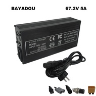 60V 5A 10A Ebike Fast Charger 16S 60 Volt 67.2V 60V5A Lithium Li-ion Electric Bicycle Scooter Motorcycle Battery Smart Chargers eim