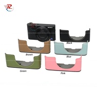 Pu Leather Camera Half Case Cover Bag For Sony RX100VII RX100M6 RX100M5 RX100IV RX100V RX100III RX10