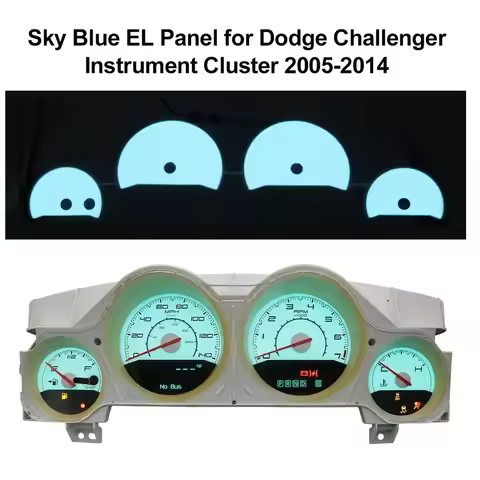 Dashboard Sky Blue EL Panel for Dodge Challenger Magnum Charger Instrument Cluster