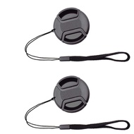 [2PCS] 58mm Lens Cap Cover for AF-P NIKKOR 70-300mm f/4.5-6.3G ，Canon EF-S 18-55mm f/3.5-5.6 is,AF-S