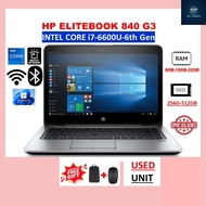 HP ELITEBOOK 840 G3 - INTEL CORE i7- 6TH GEN / 32GB DDR4 RAM / 1TB SSD  14"inch FHD(1920x1080) Windo