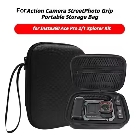For Insta360 Ace Pro 2/1 Xplorer Grip Storage Bag EVA Shock Resistance Carrying Case Fall Protection