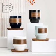 【客制化禮物】瓷木杯 馬克杯辦公室泡茶杯陶瓷茶杯大容量創意咖