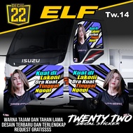 One Way Elf Truck Sticker, Elf Truck Side Window Sticker Code Tw.14