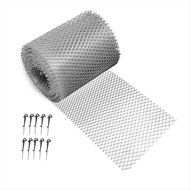 (ETUOL)Gutter Guard Mesh Filter Gutter Cover DIY Gutter Screen Protection Netting Roll with 10 Fixed