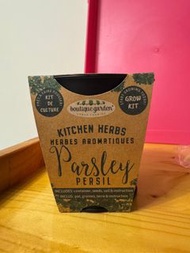 Boutique garden kitchen herbs Parsley persil grow kit with seeds 番茜香芹種子種植植物套裝誠品eslite聖誕禮物 Xmas gift 
