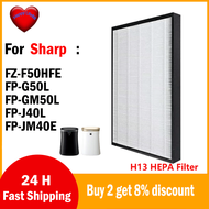 สำหรับ FZ-F50HFE คม H13 FP-G50L กรองเครื่องฟอกอากาศ HEPAFP-GM50L FP-J40L FP-JM40E
