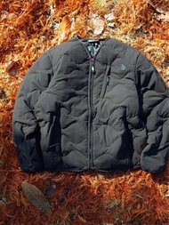 韓國優惠斷碼預訂 the north face white label 黑刺繡logo拉鍊口袋  鴨絨羽絨外套