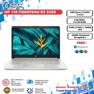 Laptop HP 14S-fq0593au ryzen3 3250u 8GB 512GB ssd14"FHD