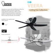 NSB Veera Ceiling Fan 42" / 56" 5 Blade dc motor with remote designer fan kipas murah siling syiling