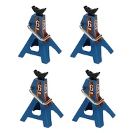 4X Metal Jack Stands 6 Ton Height Adjustable for 1/10 RC Crawler Truck Car Trx4 SCX10 Simulation Cli