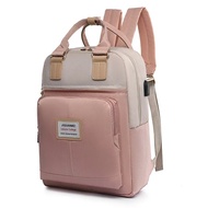 ◄℡✔  Large Capacity Laptop Bag 13.3 14 15.6 inch Fashion Women Backpack Canvas Rucksack Vintage Travel Bags with USB Charging Port