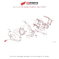 Handlebars - Handlebars - Handlebar Covers (F-9-A) HONDA Sh Mode (July/205+) Parts Catalog