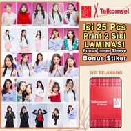 JKT48 25 Set Foto PC Photocard Laminasi Glossy ️ Bolak-Balik Seri Kabesha Showroom