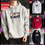 ⚡Ready Stock⚡ Hoodie Naruto Akatsuki Unisex Long Sleeve Hoodie Man Hoodie Women Baju Hoodie Perempua