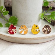守宮 鬆獅蜥 Gecko/Bearded Dragon 夾式耳環 醫療鋼針 生日禮物