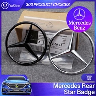 YaShen | Mercedes Benz Tail Label Three-pointed Star Car Label Silver/Black Rear Label Sticker W223 
