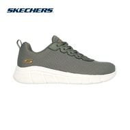 Skechers Online Exclusive Women BOBS Sport B Flex Visionary Essence Shoes - 117346-OLV Memory Foam Vegan 50% Live