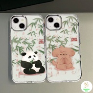 COD-Case Meditate Together For Iphone 7 8 X 11 12 13 14 15tpu Phone Case Transparent Metal Photo Fra