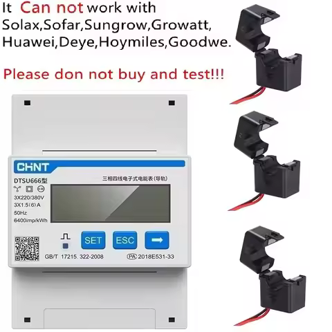 CHINT DTSU666 DDSU666 Multifunction Power Meter Programable V,A,W,KWH,VAR, MODBUS RS485 Electric Ene