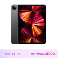 Apple iPad Pro 11英寸平板电脑 2021年款(1TB 5G版/M1芯片Liquid视网膜屏/MHWN3CH/A) 深空灰色