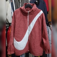 Nike Big swoosh reversible fleece jacket