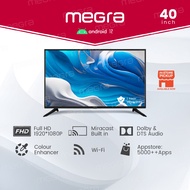 Megra 40 Inch TV FHD Android TV LED Television Smart TV Powered By Android Full HD LED TV 40寸高清智能电视机安卓