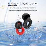 [Han-t] 1Set Ultra Thin Loop Shape Sleep Aid Earplugs Waterproof Swim Earplug Concert Hearing Protec