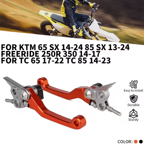 Motorcycles Foldable Brake Clutch Lever CNC For KTM 65 SX 14-24 85 SX 13-24 FREERIDE 250R 350 14-17 