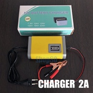 2A Battery Charger 6A/ 12V Automatic Portable Car Motorcycle Battery Charger