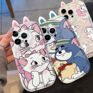 3D Marie Cat Tom Ear Toy Cellphone Case For VIVO V60 V50 Lite 5G Y400 PRO Y31 Y04 Y39 Y18 Y36 5G Y03