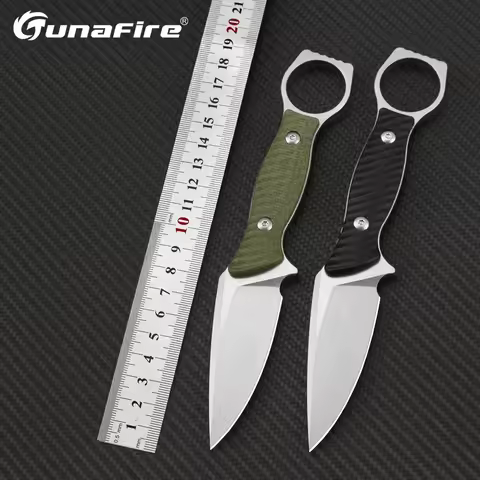 New Small Straight Knife 2025 14C28N Steel Military Tactical Fixed Blade Knife Outdoor Professional 
