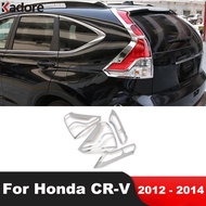 Rear Tail Light Lamp Cover Trim For Honda CRV CR-V 2012 2013 2014 Chrome Car Taillight Frame Accesso