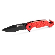Boker Plus Donges Basic Fire 3.35" Red Aluminium Rescue Folding Knife