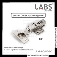 {The Hardware Lab}Labs Design 3D Soft Close Clip-On Hinge 110^