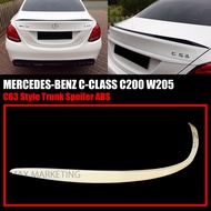 MERCEDES-BENZ C-CLASS C200 W205 C63 STYLE REAR TRUNK SPOILER ABS SKIRT LIP BODYKIT