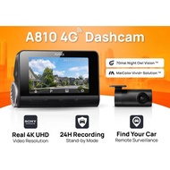 70mai A810 4K Dash Cam Dual Vision Car Recorder Set Front & Rear