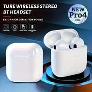 Pro 4 TWS Wireless Headphones Earphone Bluetooth-compatible 5.0 Waterproof Headset with Mic for Xiaomi iPhone Pro4 Earbuds