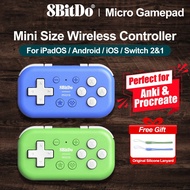 8BitDo Micro Gamepads Versatile Mini Keyboard For IPadOS Android MacOS Windows PC Pocket Sized Wirel