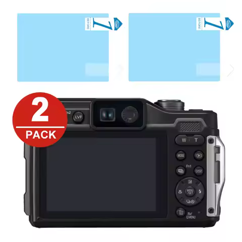 2x LCD Screen Protector Protection Film for Panasonic Lumix DC-TS7 DC-FT7 TS7 FT7 TS7K FX80 LX5 G5 G